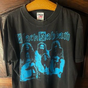 1990s Black Sabbath Front and Back Graphic Vintage Single Stitch T Shirt